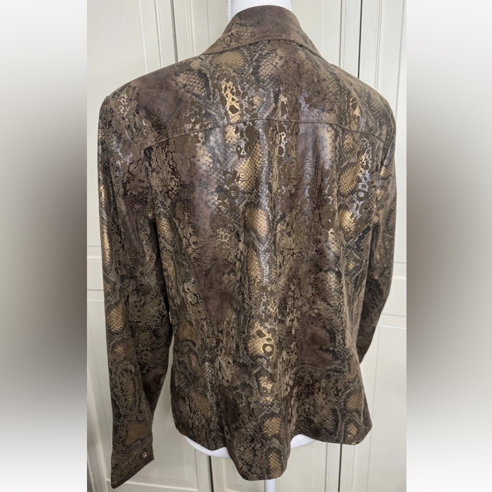 Erin London Brown Snake Print Jacket - Picture 5 of 9